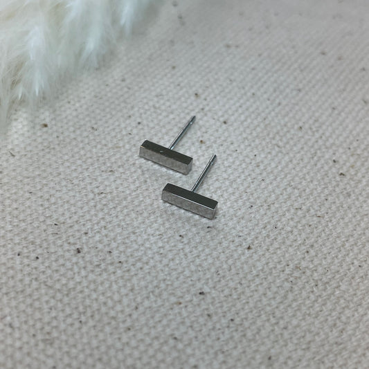 Tiny Bar Stud Earrings