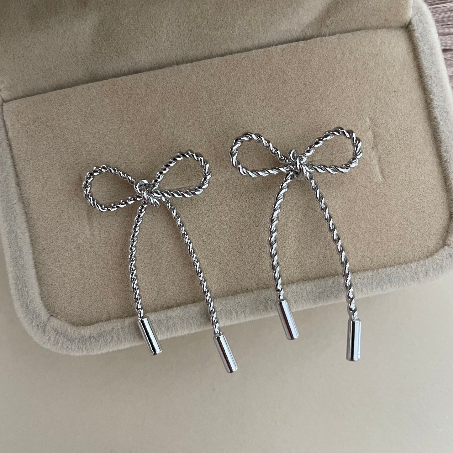 Twisted Bow Tie Earrings