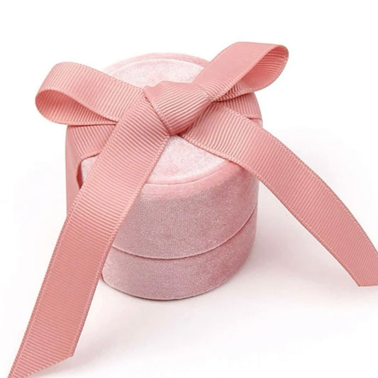 Pink Velvet Ring Box