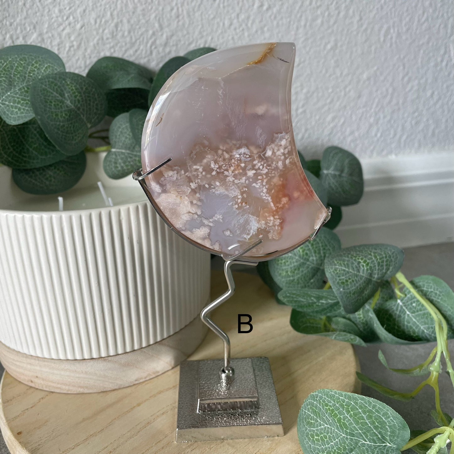 Flower Agate Moon