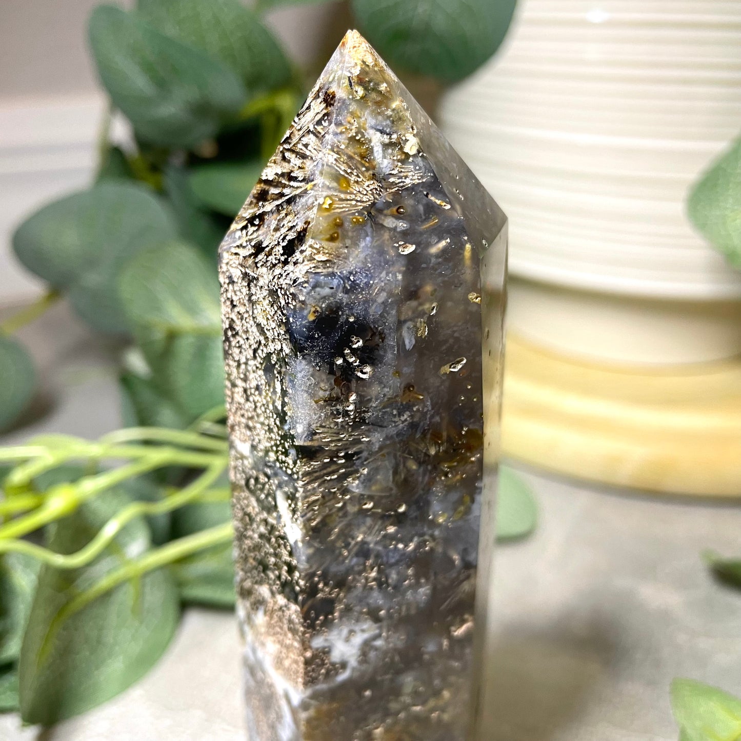 Sagenite Agate Tower