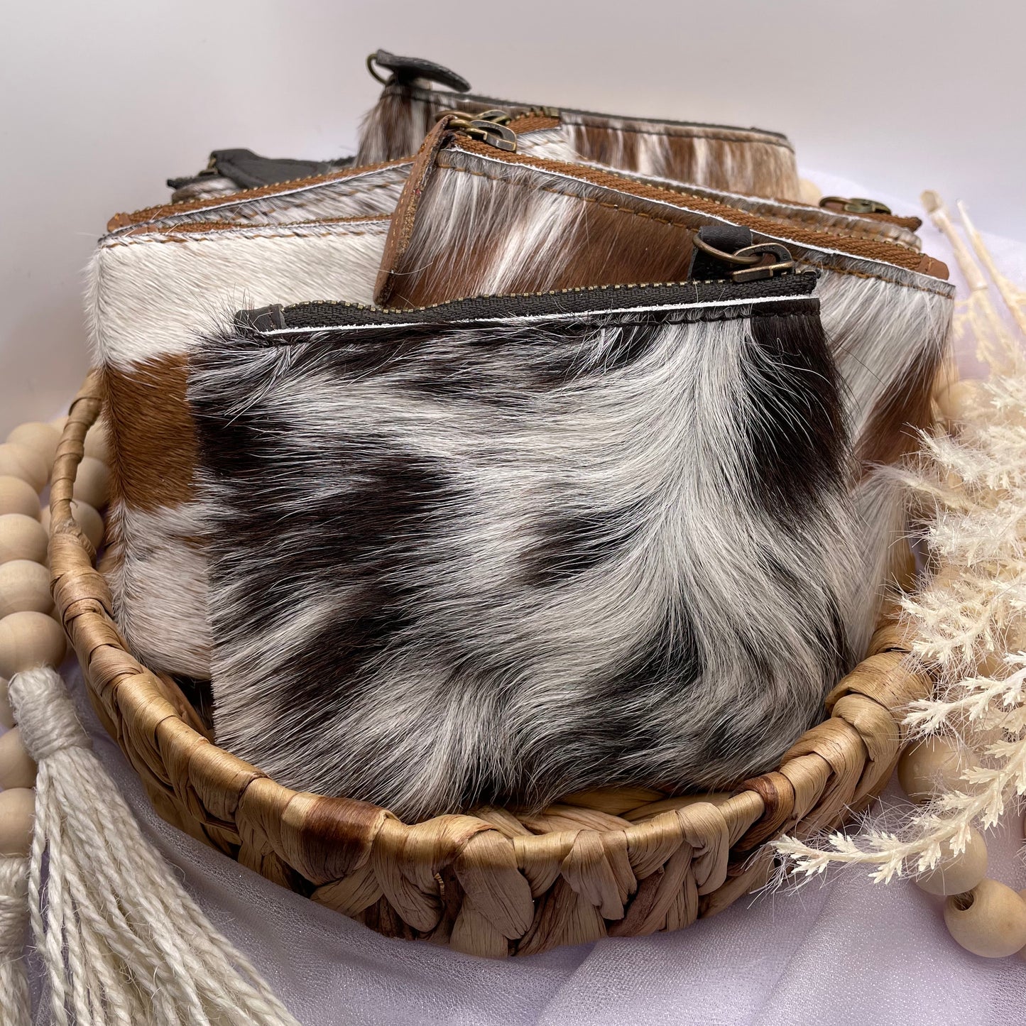 Cowhide Coin Purse