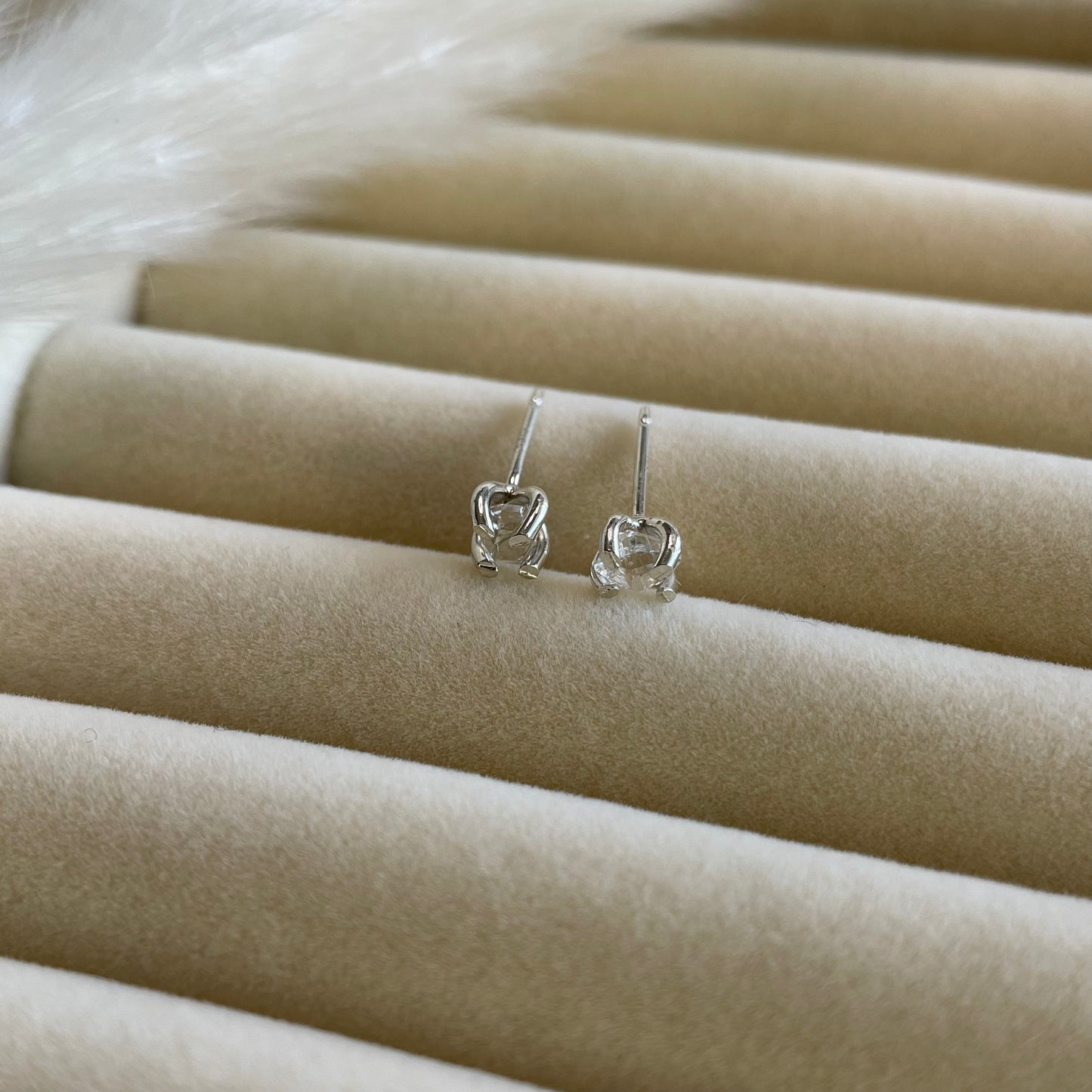 Herkimer Diamond Stud Earrings