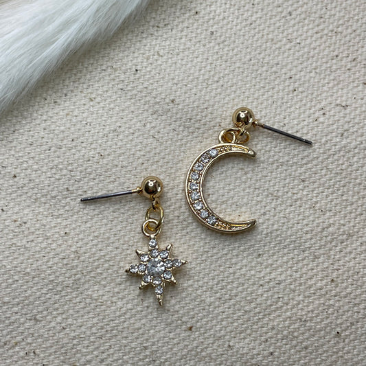 Starry Night Celestial Earrings