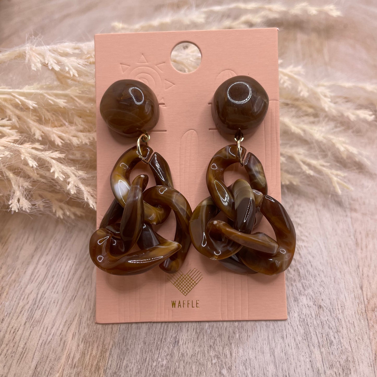 Knotted Acetate Dangle Earrings